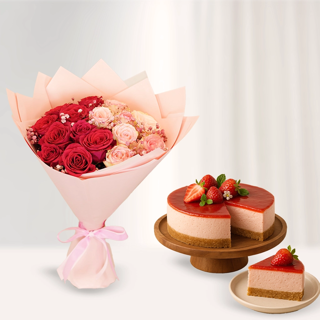 Blush Bloom & Berry Cheesecake