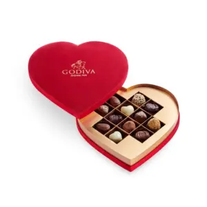 Velvet Heart Gift Box, 12PC (Red)
