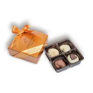 Gold Ballotin Box, 4PC