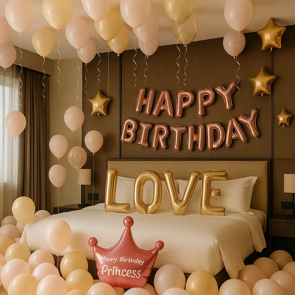 Birthday-Celebration-with-Pink-Balloons